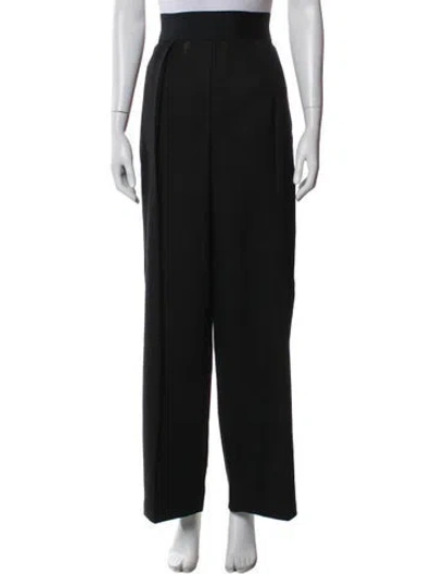 Pre-owned Sandro Virgin Wool Wide Leg Pants W/ Tags In Blue