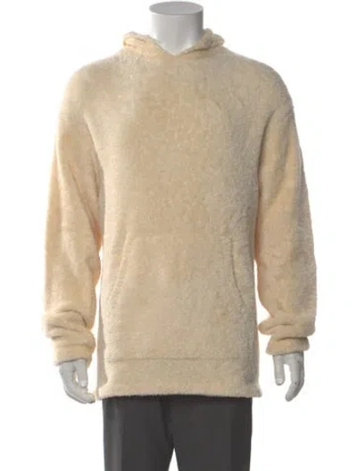 Pre-owned Sandro V-neck Long Sleeve Hoodie In Neutral