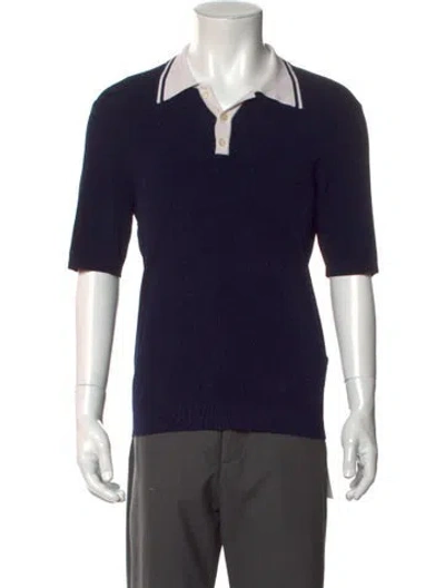 Pre-owned Sandro V-neck Short Sleeve Polo Shirt