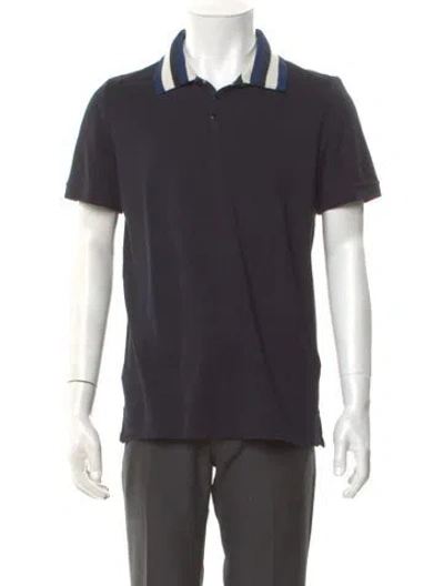Pre-owned Sandro V-neck Short Sleeve Polo Shirt In Gray