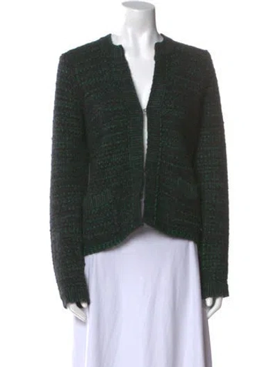 Pre-owned Sandro V-neck Sweater In Black