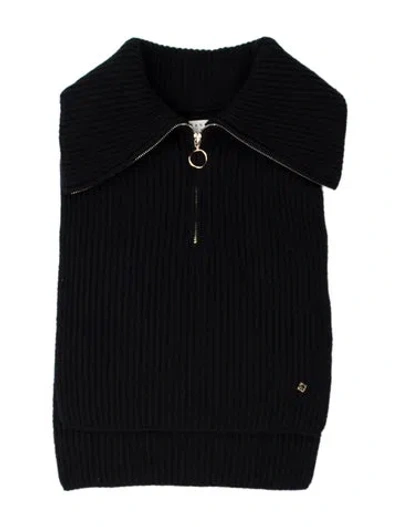 Pre-owned Sandro V-neck Sweater In Blue