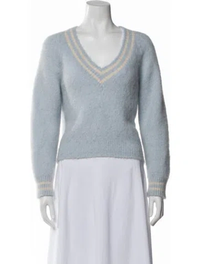 Pre-owned Sandro V-neck Sweater In Multi