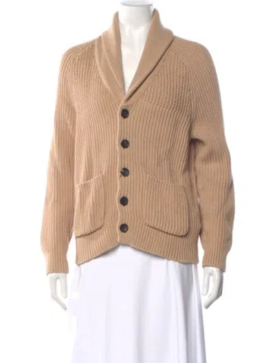 Pre-owned Sandro V-neck Sweater In Neutral