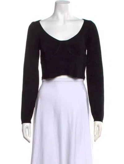 Pre-owned Sandro V-neck Sweater W/ Tags In Black