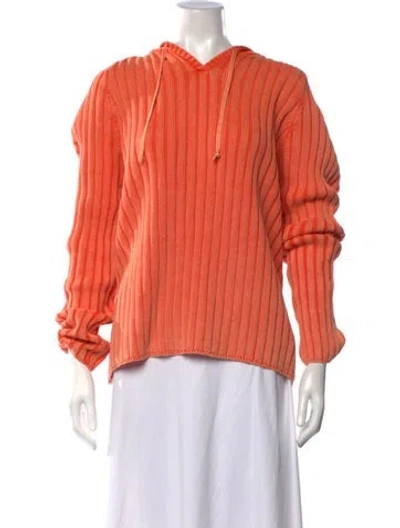 Pre-owned Sandro V-neck Sweater W/ Tags In Orange