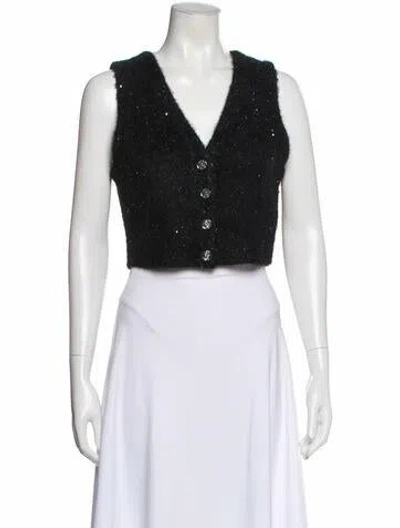 Pre-owned Sandro V-neck Sweater W/ Tags In White