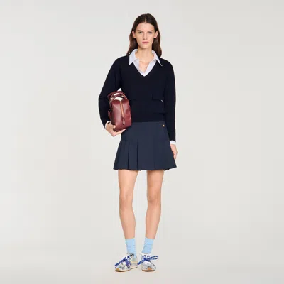 SANDRO PULL EN LAINE À COL V