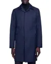 Sandro Waterproof Rain Coat In Marine