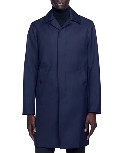 Sandro Waterproof Rain Coat In Marine