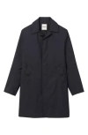 Sandro Technical Mac Coat In Blue
