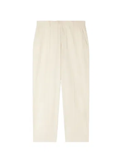 Sandro Welt-pockets Trousers In Neutral