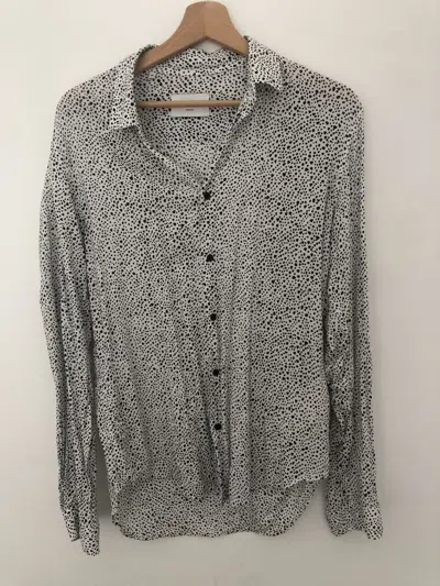 Pre-owned Sandro White Heartbreak Viscose Shirt