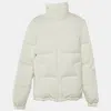 Sandro White Synthetic Puffer Jacket In White
