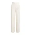 Sandro Wide-leg Concorde Trousers In Beige