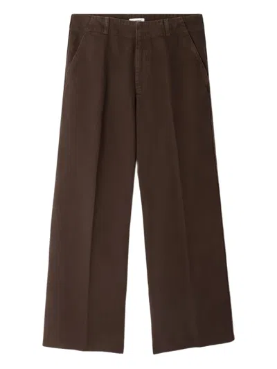 Sandro Wide-leg Jeans In Brown