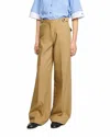Sandro Wide Leg Pants In Brown