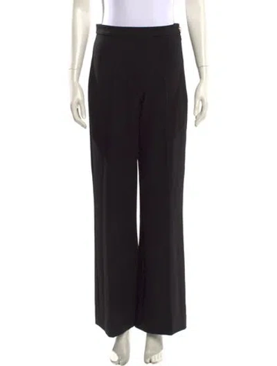 Pre-owned Sandro Wide Leg Pants In Black