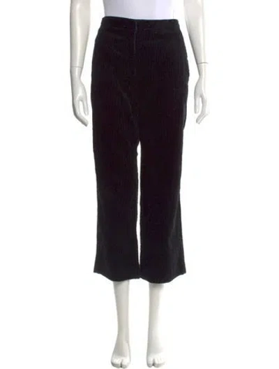 Pre-owned Sandro Wide Leg Pants In Black