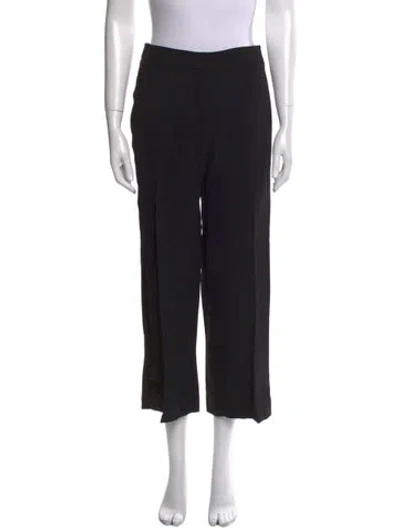 Pre-owned Sandro Wide Leg Pants In Black