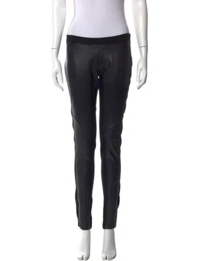 Pre-owned Sandro Wide Leg Pants In Black