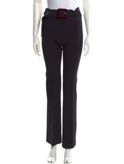 Pre-owned Sandro Wide Leg Pants In Black