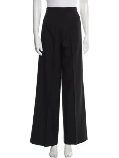 Pre-owned Sandro Wide Leg Pants In Black