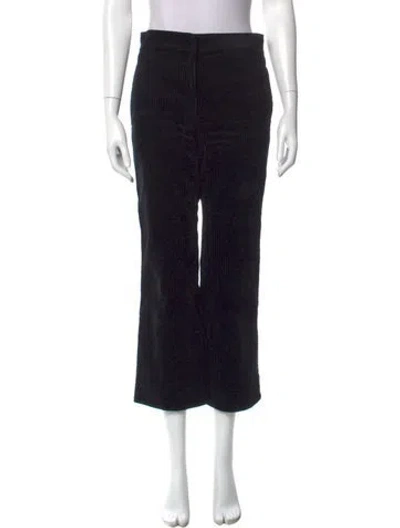 Pre-owned Sandro Wide Leg Pants In Black