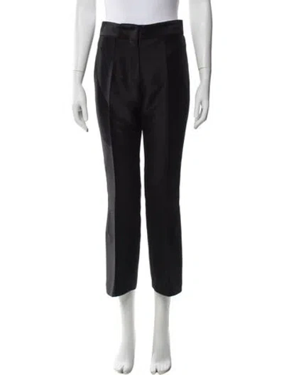 Pre-owned Sandro Wide Leg Pants In Black