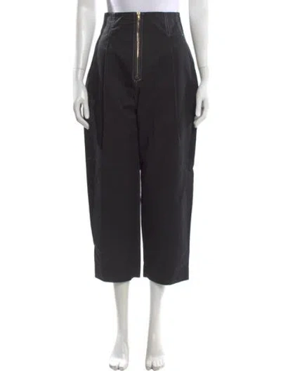Pre-owned Sandro Wide Leg Pants In Black