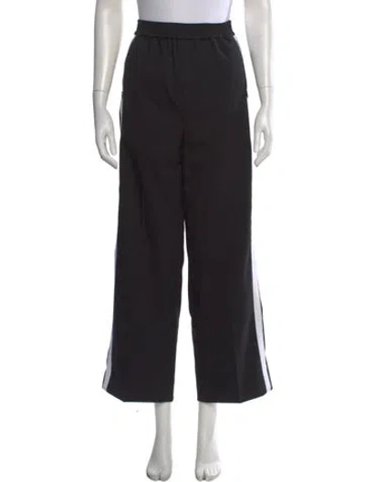 Pre-owned Sandro Wide Leg Pants In Black
