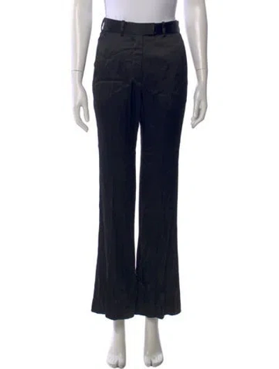Pre-owned Sandro Wide Leg Pants In Black