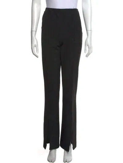 Pre-owned Sandro Wide Leg Pants In Black