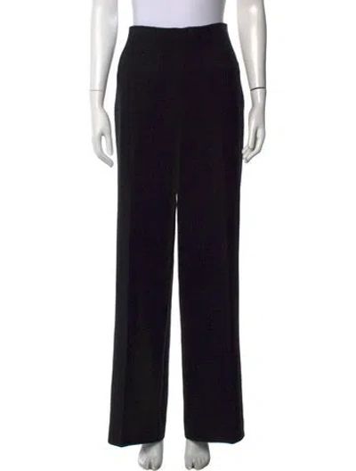 Pre-owned Sandro Wide Leg Pants In Black