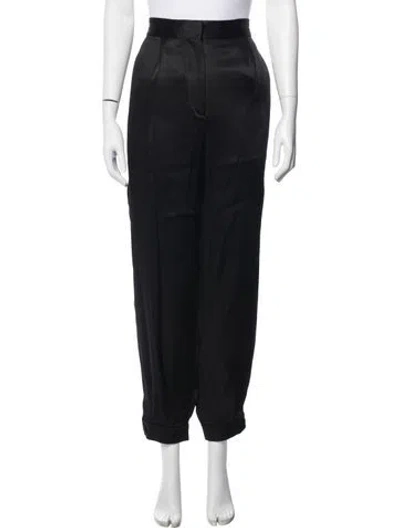 Pre-owned Sandro Wide Leg Pants In Black