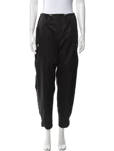 Pre-owned Sandro Wide Leg Pants In Black