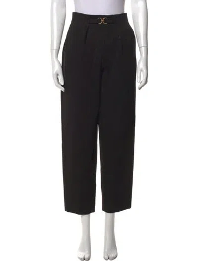 Pre-owned Sandro Wide Leg Pants In Black