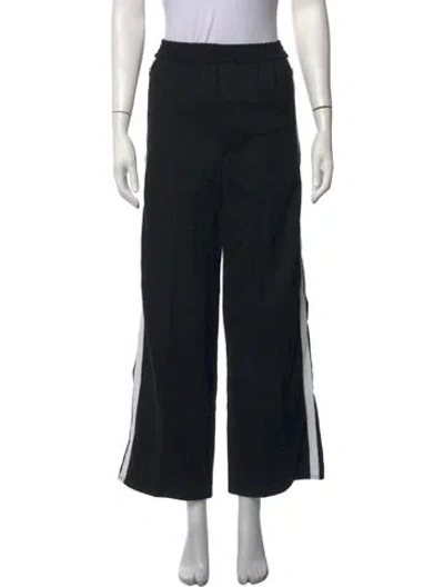 Pre-owned Sandro Wide Leg Pants In Black