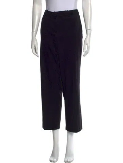 Pre-owned Sandro Wide Leg Pants In Black