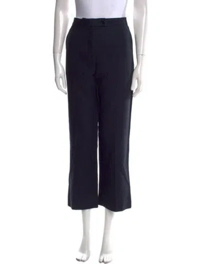 Pre-owned Sandro Wide Leg Pants In Blue