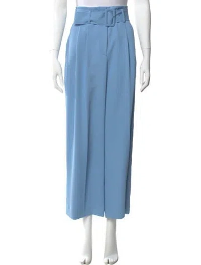 Pre-owned Sandro Wide Leg Pants In Blue