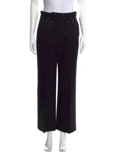 Pre-owned Sandro Wide Leg Pants In Blue