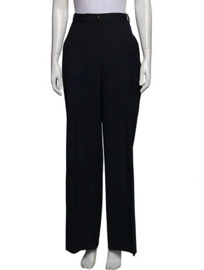 Pre-owned Sandro Wide Leg Pants In Blue