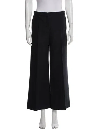 Pre-owned Sandro Wide Leg Pants In Blue