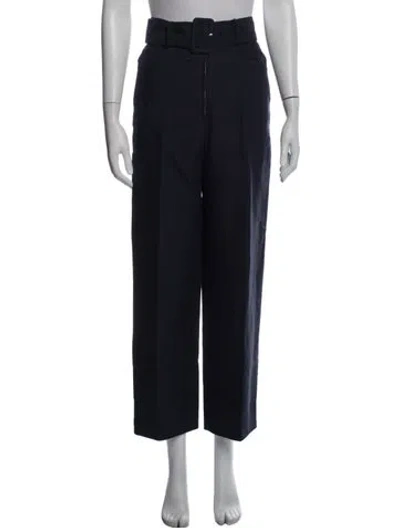 Pre-owned Sandro Wide Leg Pants In Blue