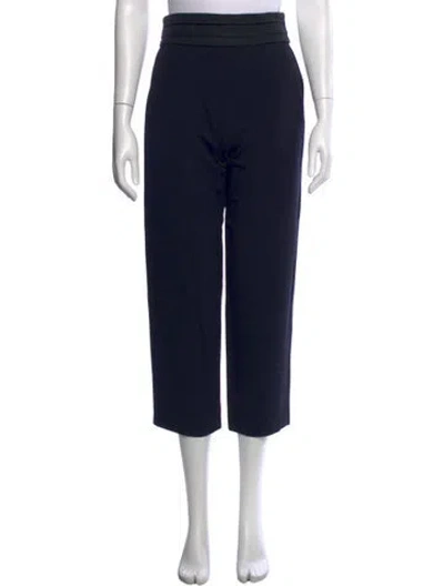 Pre-owned Sandro Wide Leg Pants In Blue