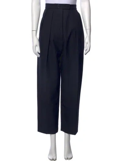 Pre-owned Sandro Wide Leg Pants In Blue