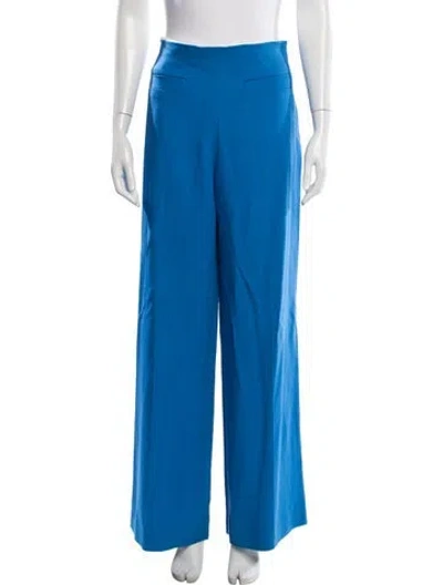 Pre-owned Sandro Wide Leg Pants In Blue