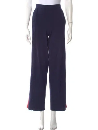 Pre-owned Sandro Wide Leg Pants In Blue