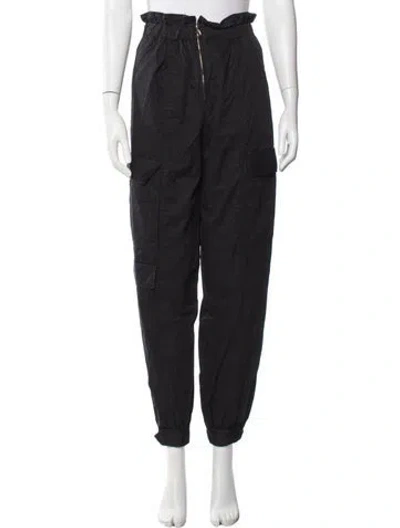 Pre-owned Sandro Wide Leg Pants In Blue